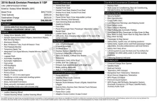 Buick Envision 2016 AWD Premium II 4p Crossover