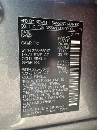 Nissan Rogue 2017 SV 4p Crossover