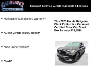Honda Ridgeline 2023 AWD Edición Negra 4p Crew Cab 5.3 ft. CB