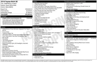 Toyota RAV4 2018 SE 4dr SUV