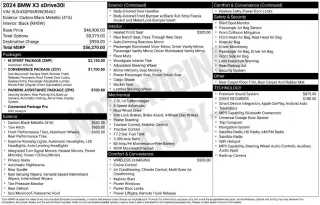 BMW X3 2024 sDrive30i 4p Vehículo de Actividad Deportiva