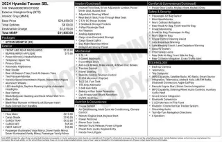 Hyundai TUCSON 2024 SEL 4dr SUV
