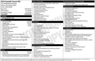 Hyundai TUCSON 2024 SEL 4dr SUV