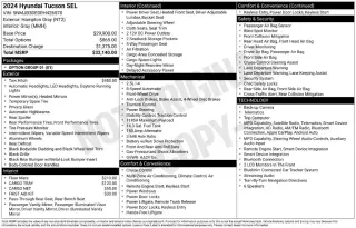 Hyundai TUCSON 2024 SEL 4dr SUV