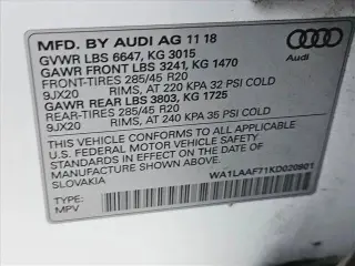 Audi Q7 2019 AWD quattro SE Premium Plus 55 TFSI 4dr SUV