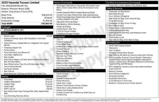Hyundai TUCSON 2025 Limited 4dr SUV