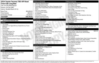 Toyota Tacoma 2024 4x4 TRD Todo Terreno 4p Doble Cabina 5.0 ft SB 8A