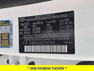 Hyundai TUCSON 2026 AWD SEL Premium 4p SUV