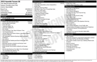 Hyundai TUCSON 2023 4x4 SE 4p SUV
