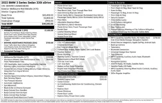 Sedán BMW 3 Series 2022 AWD 330i xDrive 4dr