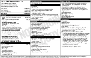 Chevrolet Equinox 2024 LT 4dr SUV con 1LT