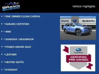 Subaru Forester 2026 AWD Limited 4dr Crossover