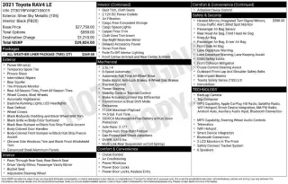 Toyota RAV4 2021 AWD LE 4dr SUV
