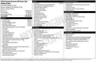 Toyota Tacoma 2023 4x4 SR V6 4p Doble Cab 5.0 ft CB