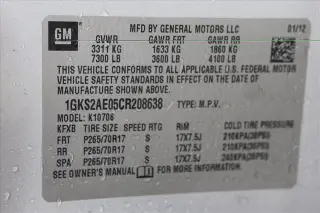 GMC Yukon 2012 4x4 SLE 4dr SUV