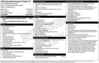 Chevrolet Traverse 2023 LT Tela 4p SUV