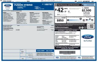 Ford Fusion Hybrid 2018 S 4dr Sedan