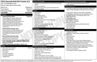 Chevrolet Bolt EUV 2022 Premier 4dr Hatchback
