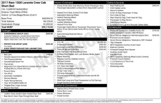 Ram 1500 2017 4x4 Laramie 4p Cab Camioneta de 5.5 pies