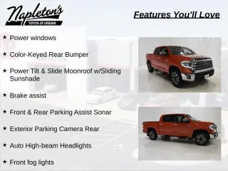 Toyota Tundra 2018 4x4 Limited 4dr CrewMax Cab Pickup SB (5.7L V8 FFV)