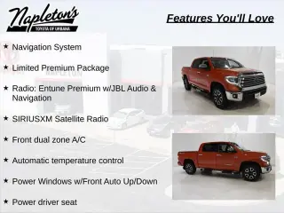 Toyota Tundra 2018 4x4 Limited 4dr CrewMax Cab Pickup SB (5.7L V8 FFV)