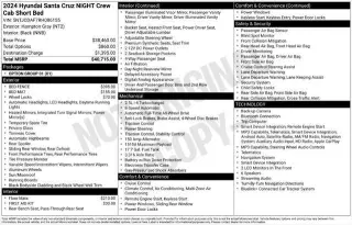 Hyundai SANTA CRUZ 2024 AWD Night 4dr Crew Cab 4.3ft SB