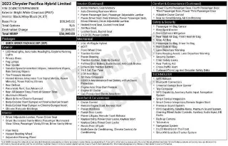 Chrysler Pacifica Plug-In Hybrid 2023 Limited 4dr Mini-Van