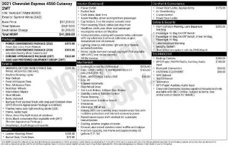 Chevrolet Express 2021 4500 2dr 177 in. WB Cutaway Chassis