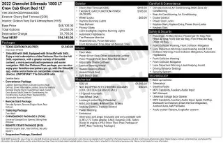 Chevrolet Silverado 1500 2022 4x2 LT 4dr Crew Cab 5.8 ft. CB