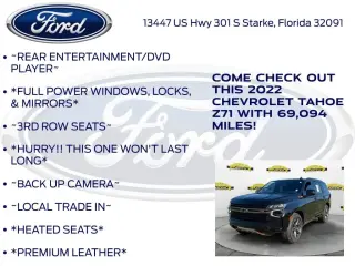 Chevrolet Tahoe 2022 4x4 Z71 4dr SUV