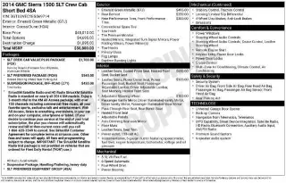 GMC Sierra 1500 2014 4x4 SLT 4dr Crew Cab 5.8 ft. CB