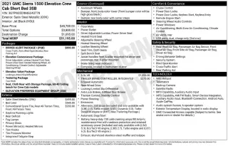 GMC Sierra 1500 2021 4x2 Elevation 4p Crew Cab 5.8 ft. SB