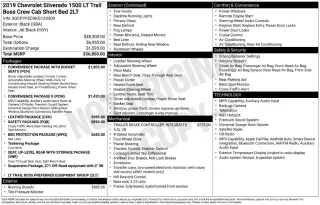 Chevrolet Silverado 1500 2019 4x4 LT Trail Boss 4dr Crew Cab 5.8 ft. SB