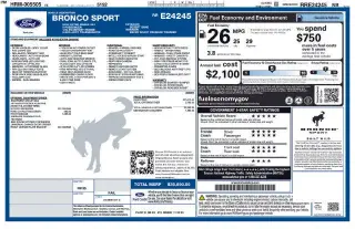 Ford Bronco Sport 2024 AWD Outer Banks 4p SUV