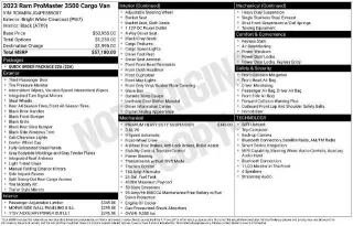 Ram ProMaster 2023 3500 159 WB 3dr High Roof Extended Cargo Van