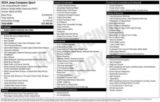 Jeep Compass 2024 4x4 Sport 4dr SUV