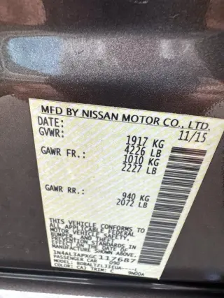 Nissan Altima 2016 2.5 SL 4dr Sedan