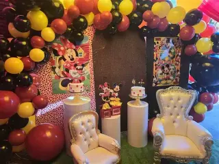 Carpas con draping mesas silla