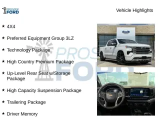 Chevrolet Silverado 1500 2023 4x4 High Country 4dr Crew Cab 5.8 ft. SB