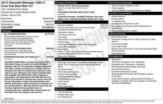 Chevrolet Silverado 1500 2012 4x4 LT 4 puertas Crew Cab 5,8 ft SB