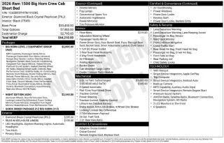 Ram 1500 2026 4x4 Lone Star 4dr Crew Cab 5.6 ft. CB Camión
