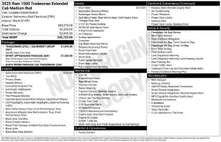 Ram 1500 2025 4x2 Tradesman 4dr Cabina Cuadrada Cuádruple Quad 6.4 pies PT Camioneta