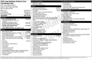 Jeep Gladiator 2023 4x4 Rubicon 4dr Crew Cab 5.0 ft. SB