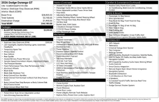 Dodge Durango 2026 GT 4dr SUV