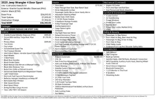 Jeep Wrangler 2025 4x4 Willys 4dr SUV