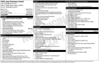 Jeep Cherokee 2026 4x4 Limited 4dr SUV