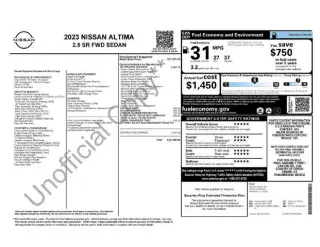 Nissan Altima 2023 2.5 SR 4dr Sedan