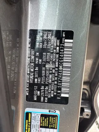 Hyundai Santa Fe 2012 SE, SUV de 4 puertas, transmisión automática de 6 velocidades