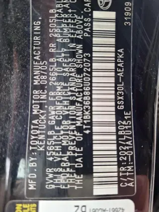 2006 Toyota Avalon XL