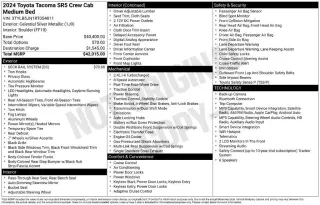 Toyota Tacoma 2024 4x4 SR5 4p Doble Cabina Doble 5.0 ft CB